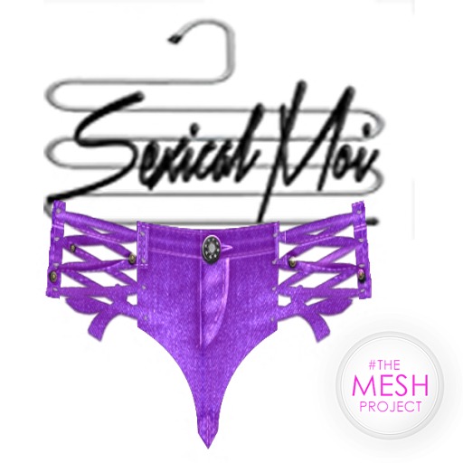 Purple watchme jeans- TheMeshProject