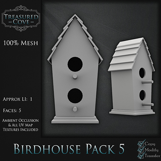-TC- Birdhouse Pack 5 Mesh 50% Discount!!