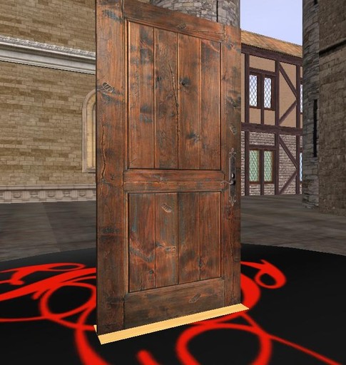 Very Rustic Door for Castle Interiors - Copy Mod Transfer with Free Door Script - D0167 V1.5 MCT