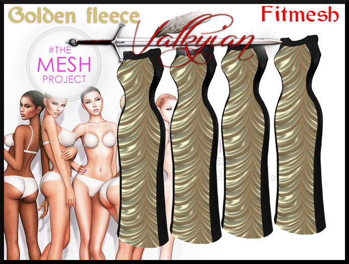 ~Valkyrian~ Golden Fleece FitMesh gown 
