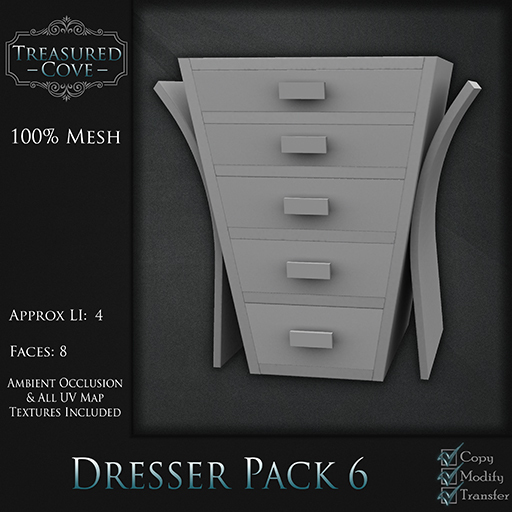 -TC- Dresser Pack 6 Mesh 50% Discount!!