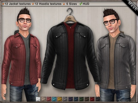 Second Life Marketplace - DN Mesh (m): Master Jacket [DEMO]