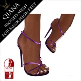 JCD Qiana Purple Rigged Mesh Heels (Slink HIGH) box