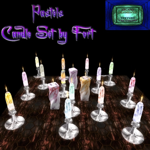* Pastel Candle Collection by Fort Trans/Mod