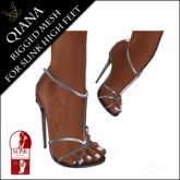 JCD Qiana Purple Rigged Mesh Heels (Slink HIGH) box