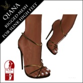 JCD Qiana Purple Rigged Mesh Heels (Slink HIGH) box