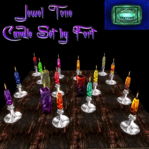 * Jewel Tone Candle Collection by Fort Copy/Mod