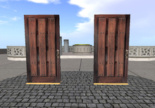 Log Cabin Door Very Fancy Wood Door Rustic Door D0175 BOX