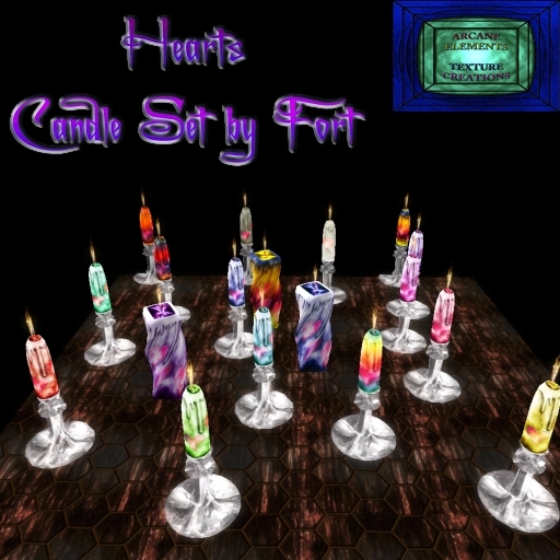 * Hearts Candle Collection by Fort Copy/Mod