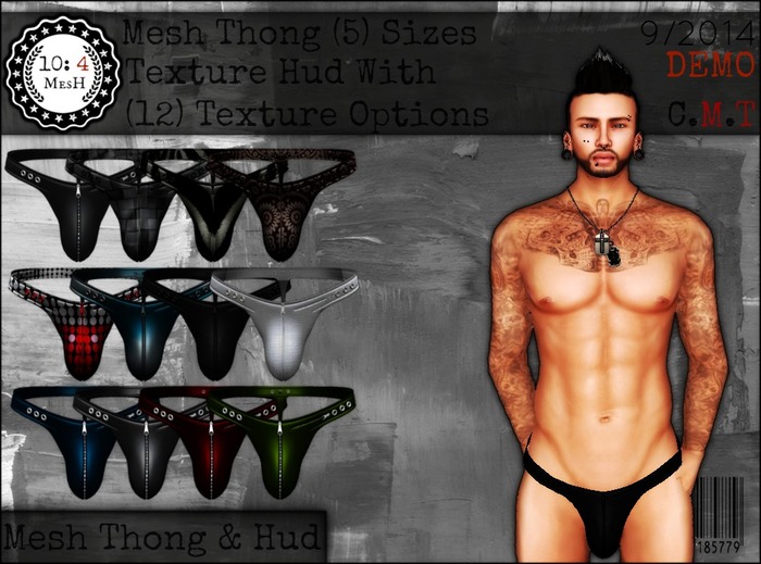 *10: 4 ~ MesH ~ Strap Thong ~ Demo ~ With Hud