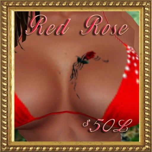 Ink Blots    Red Rose Chest Tattoo 