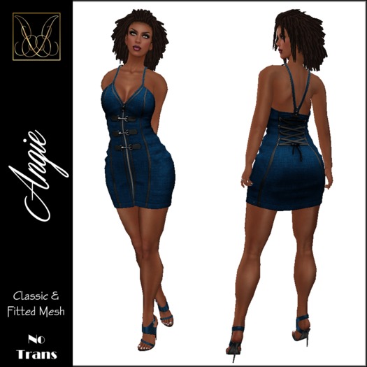 JCD Angie Blue Mesh Dress