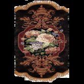 Black with Carnation Rug