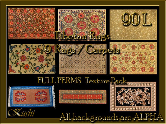 !Kushi! Tibetan Rugs High Resolution Full Perm Textures