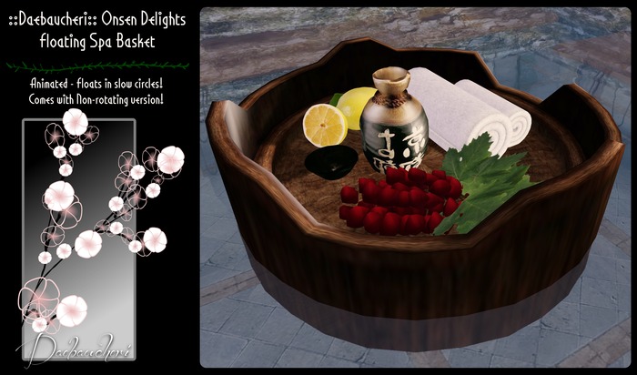 ::DB:: Onsen Delights - Floating Spa Basket (wear & click me)