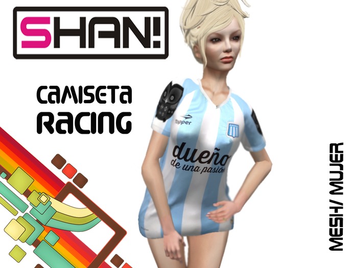 (Shan!) Camiseta Racing Mujer