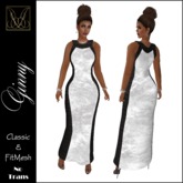 JCD Ginny White Mesh & FitMesh Formal (bagged)