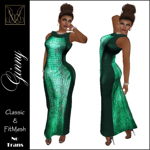 JCD Ginny Green Mesh & FitMesh Formal 