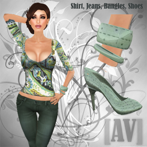 [AV]  Sweater II, Jeans, Shoes, Bangles - Box
