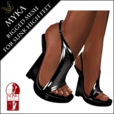 DEMO Myka Rigged Mesh Heels (Slink HIGH)