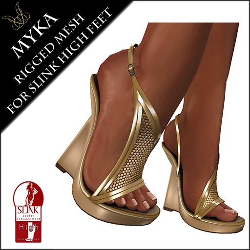 DEMO Myka Rigged Mesh Heels (Slink HIGH)