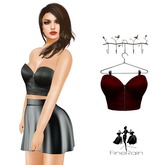 :: FineRain Creations.:: Leather Bustier Red