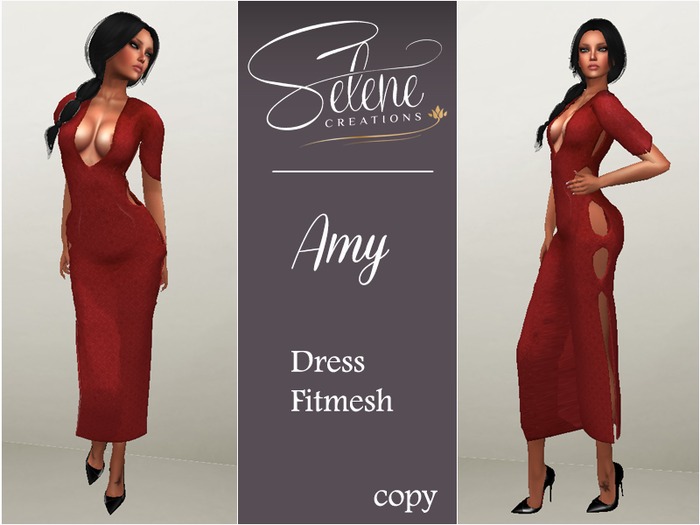 [Selene Creations] Amy Dress Fitmesh Red