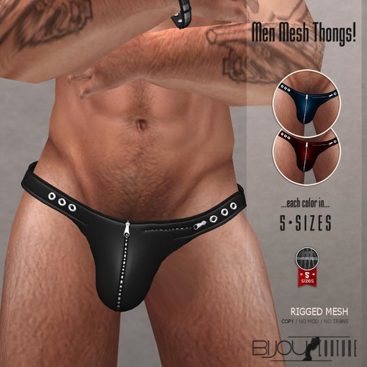 .Bijou ~ Men Mesh Thong! [pack]