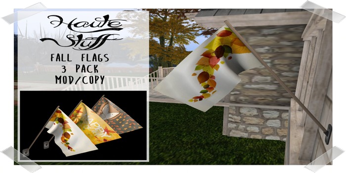 {HS} Fall Flags -3 Pack