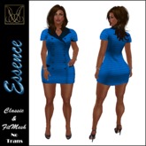 JCD Essence Blue Classic&Fitmesh Dress