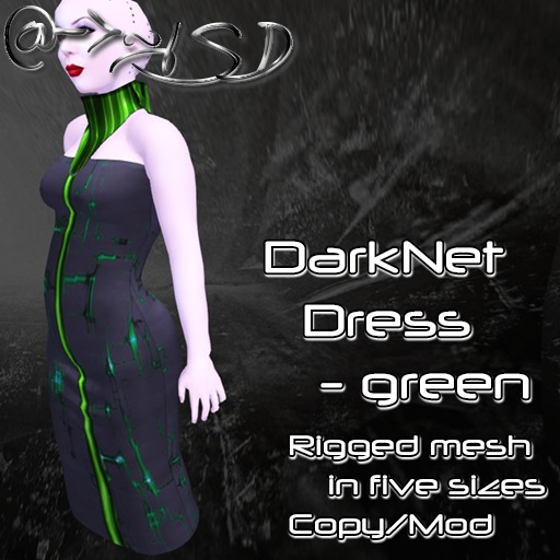 @->~ISD DarkNet Dress ~ Green [Wear]