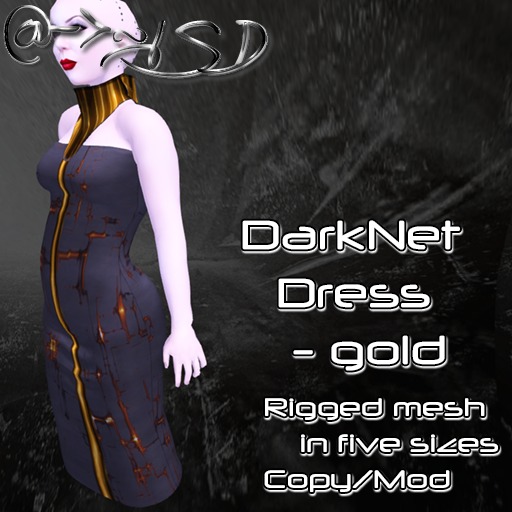 @->~ISD DarkNet Dress ~ Gold [Wear]
