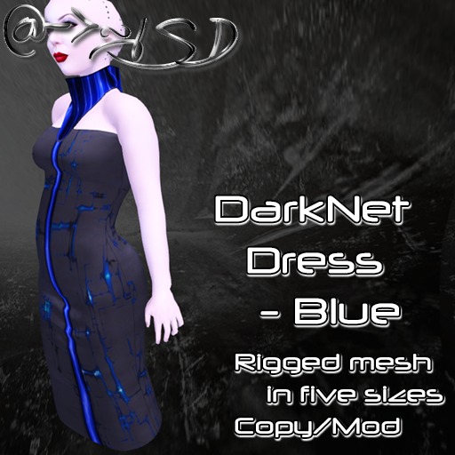 @->~ISD DarkNet Dress ~ Blue
