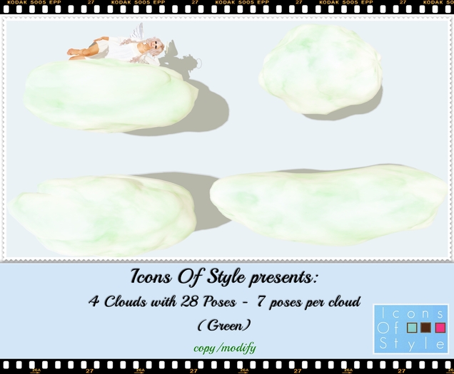 IOS 4 Clouds with Poses (green)