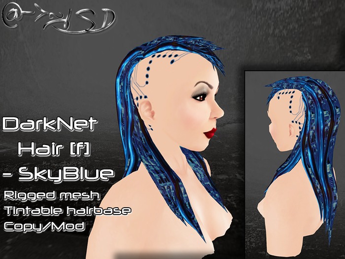 @->~ISD DarkNet Dress ~ Blue [Wear]