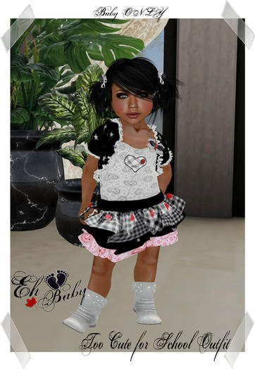 Eh Baby Second Life Marketplace - EH Baby ~ Too Cute for SCHOOL BABY ONLY Outfit