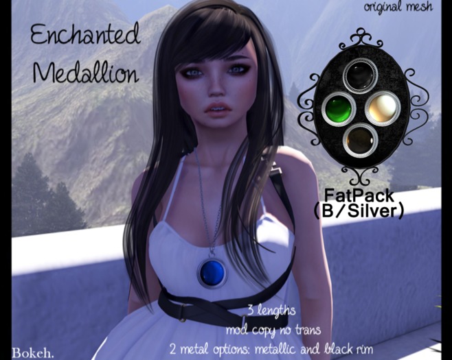 Enchanted Medallions 'Fatpack B/Silver' (mesh) - Bokeh