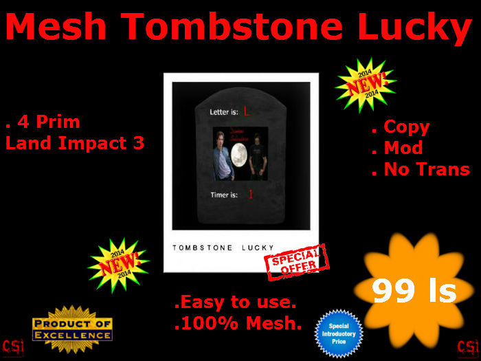 Mesh Tombstone Lucky (box)