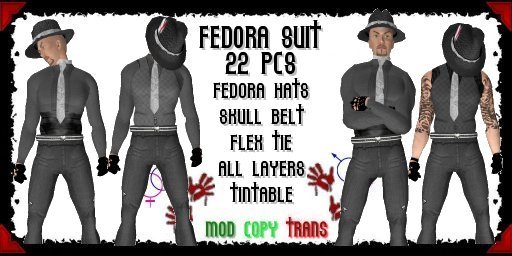 (BL) Fedora Suit (Unisex)