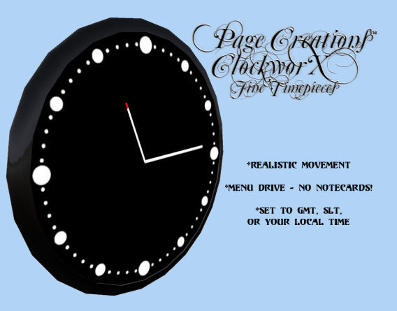Round Wall Clock (Modern) - Black