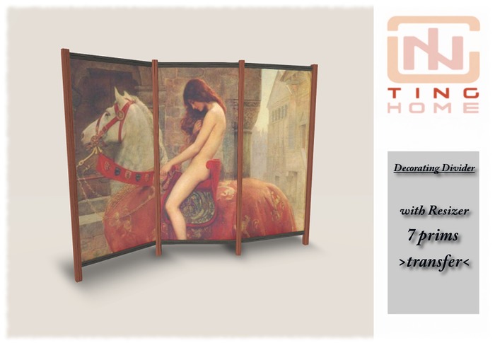 .:TGH Decorative Divider "Lady Godiva" with Resizer