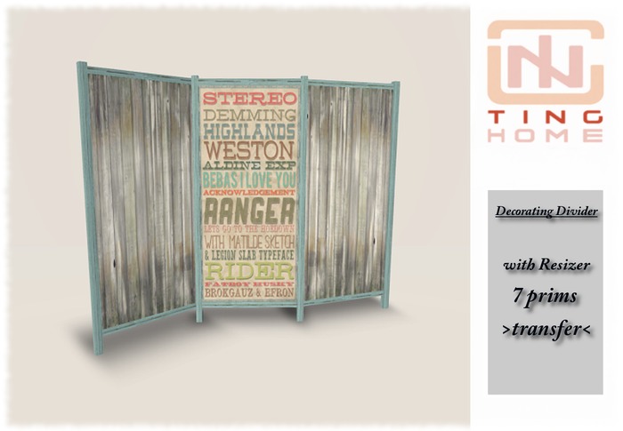 .:TGH Decorative Divider "Weston" with Resizer