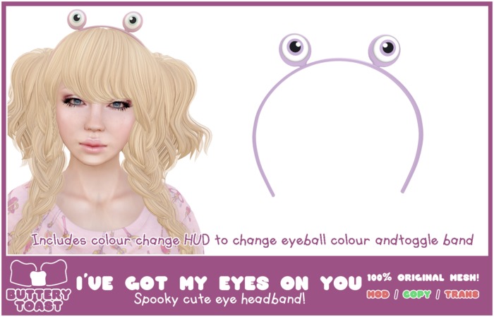 -Buttery Toast- I've got my eyes on you - Purple