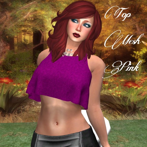 Top Mesh Pink