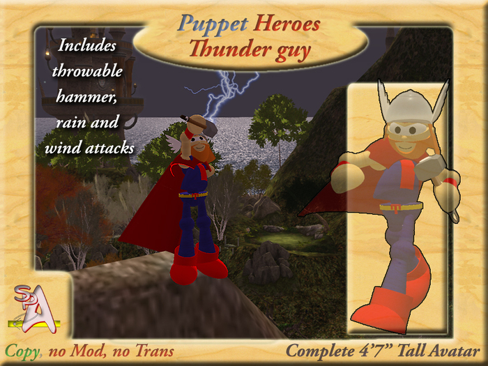 Puppet Heroes - Thunder Guy Boxed