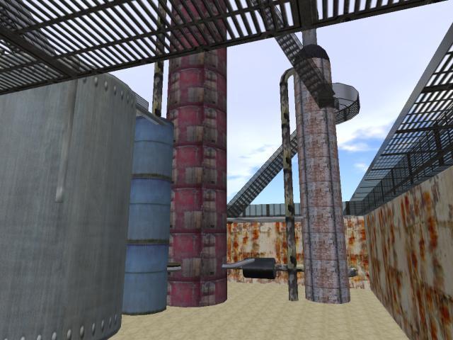 Oil Refinery - Grunged
