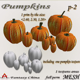 Fantasy China Mesh Pumpkins p-2  full perm 1 prim 