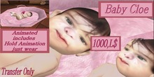 Baby girl Zee and crib