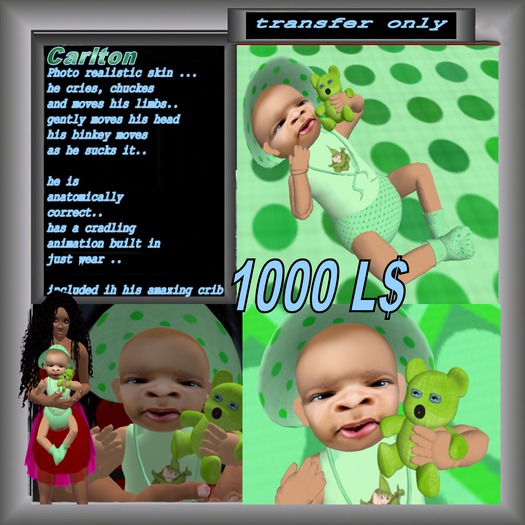 Baby Boy..Patric & Crib