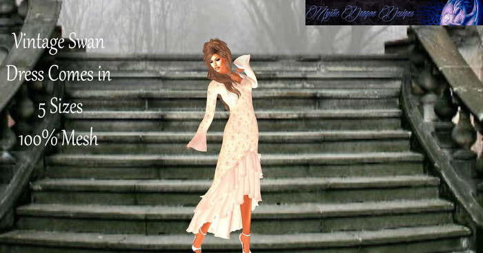 Vintage Swan Dress